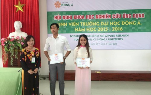 Sinh viên Khoa Công nghệ thông tin đạt giải nghiên cứu khoa học cấp trường