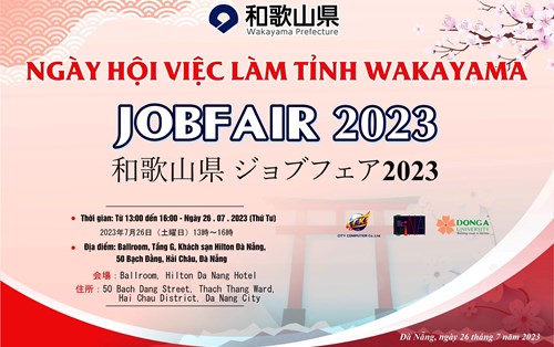  JOB FAIR 2023 – Ngày hội việc làm tỉnh 𝐖𝐀𝐊𝐀𝐘𝐀𝐌𝐀 – Nhật Bản