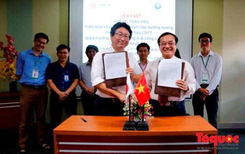 Sinh viên CNTT thực tập hưởng lương và làm việc tại Nhật và Việt Nam